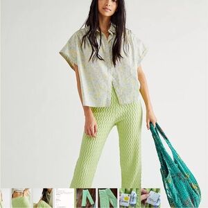 NWT Free People House of Sunny Island Pants sz 6